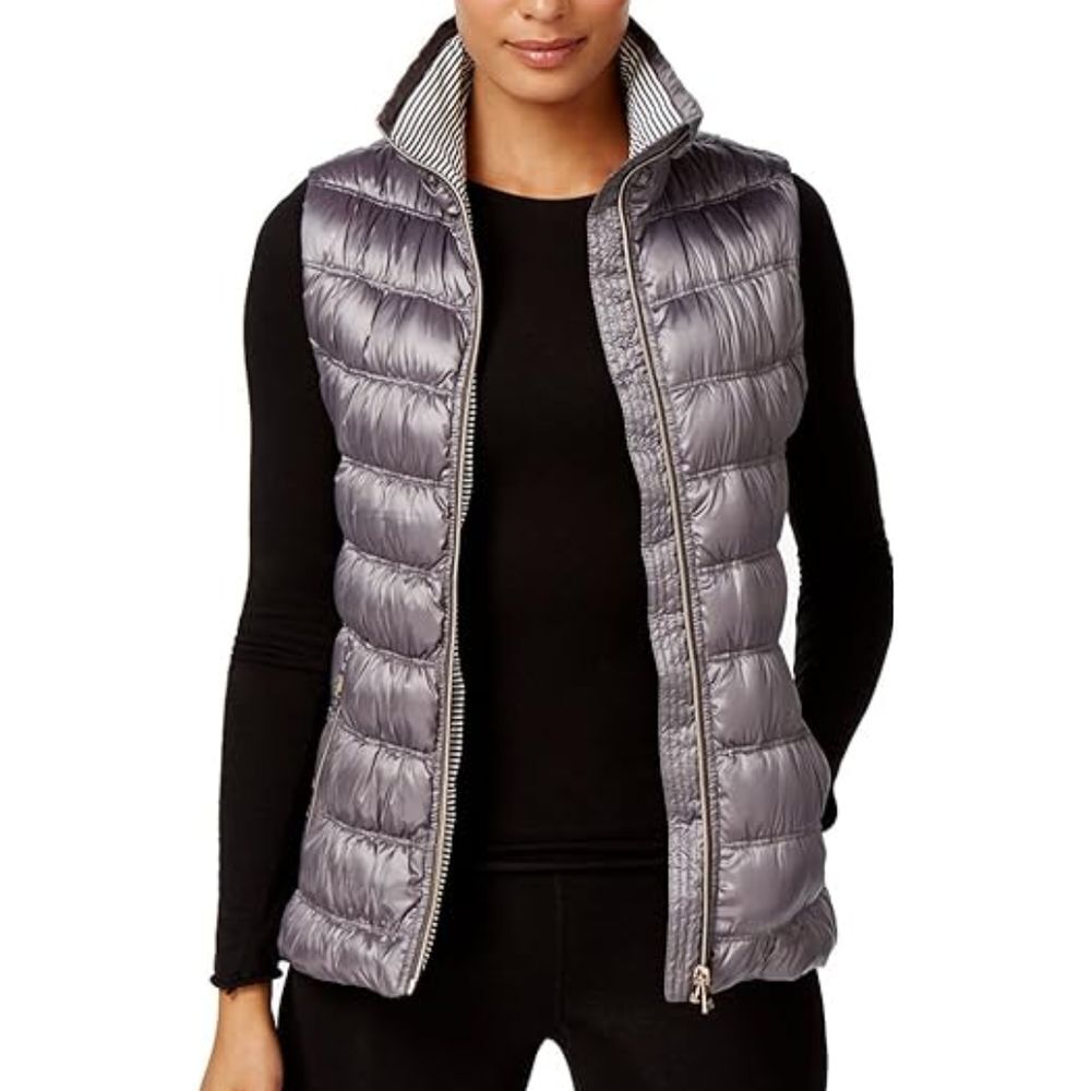 Calvin‎ Klein Performance Metallic Puffer Vest Full Zip Quilted Size M Outdoor
